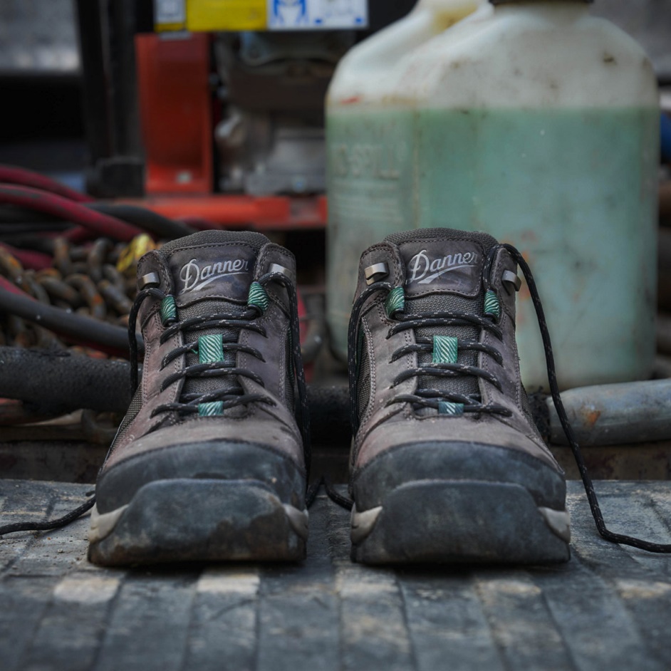 Danner Riverside Brown/Green Steel Toe